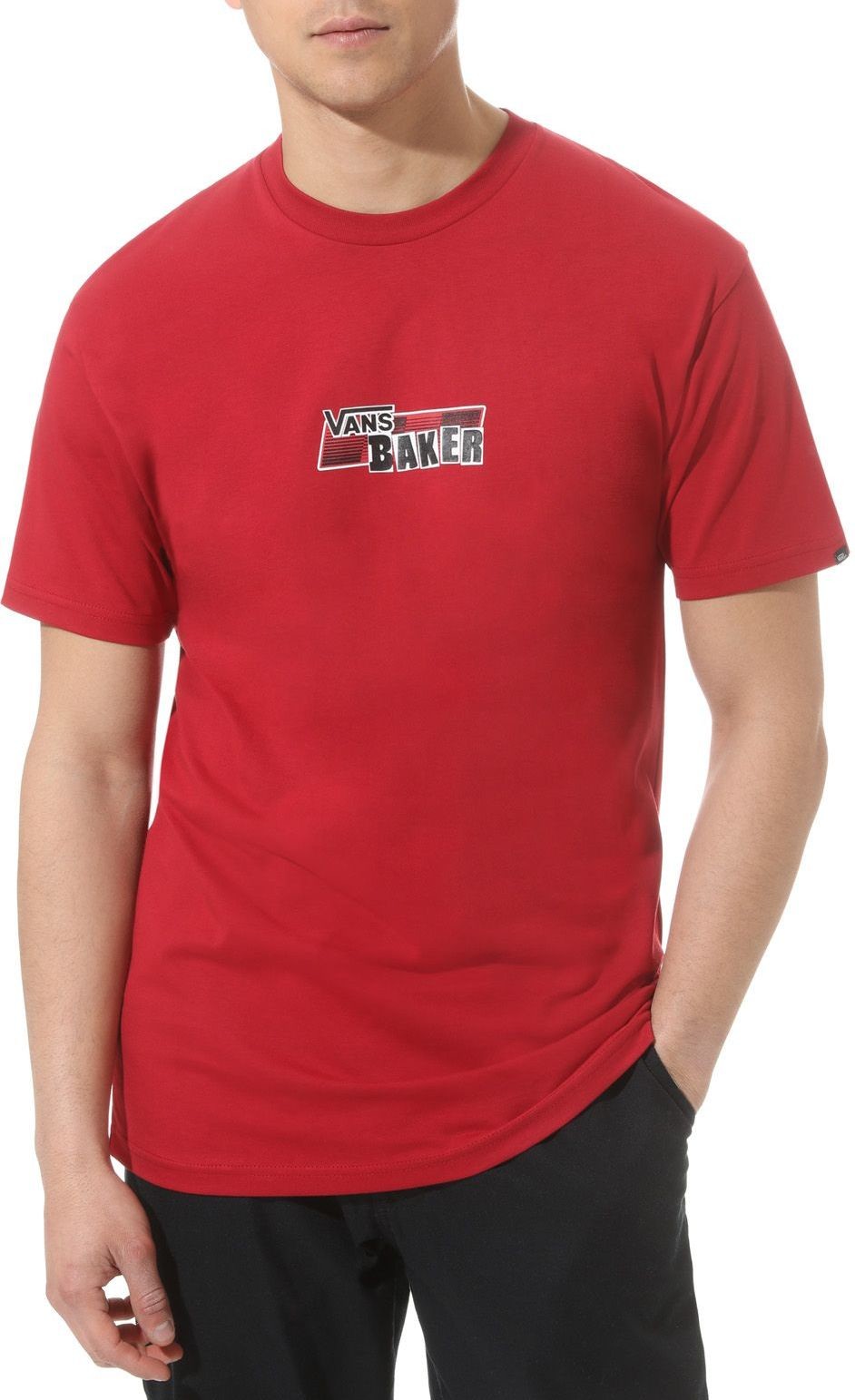 Vans t-shirt BAKER SPEED CHECK SS Cardinal