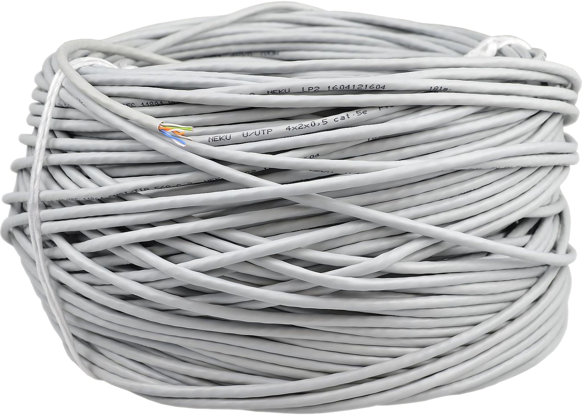 Neku Kabel skrętka drut Utp kat.5e 100% miedź 50m