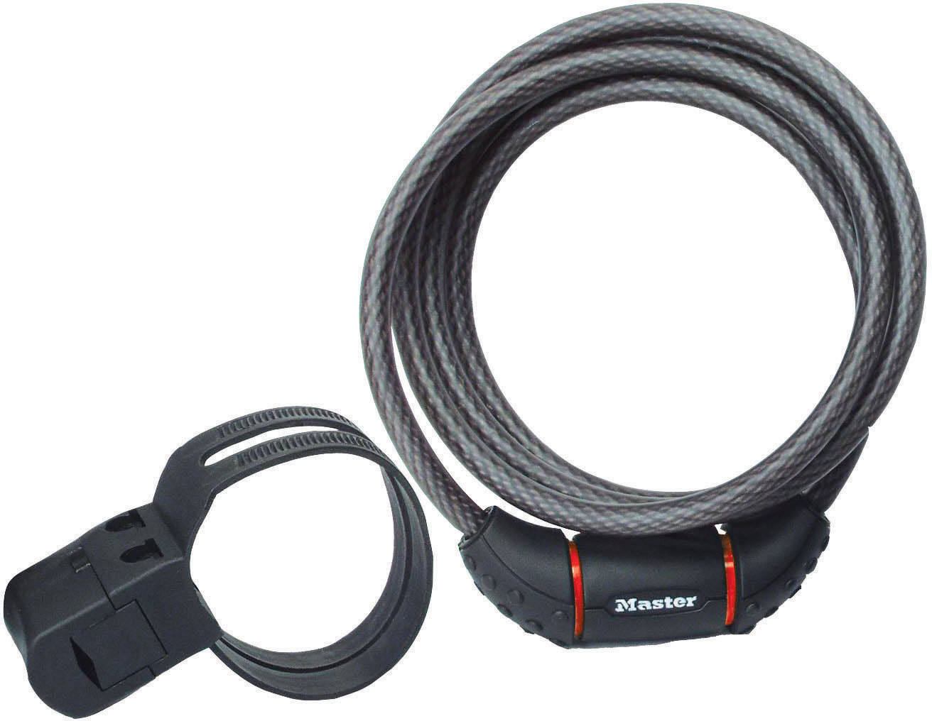 Masterlock Zapięcie rowerowe QUANTUM 8121 12mm 180cm KLUCZYK czarne MRL-8121EURDPRO SS16