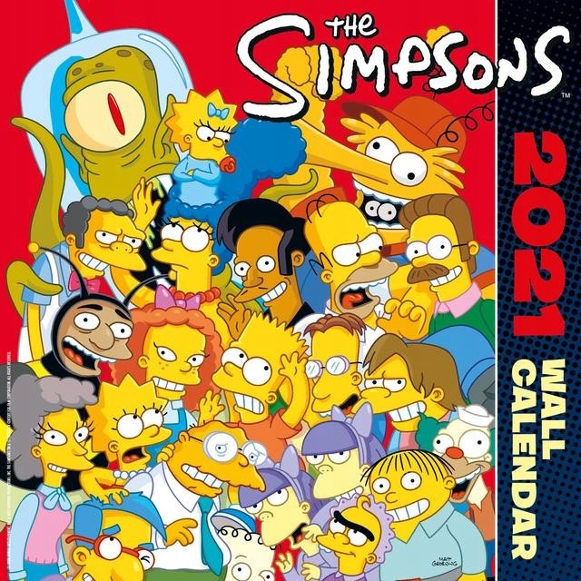 The Simpsons Simpsonowie - Kalendarz Ścienny 2021