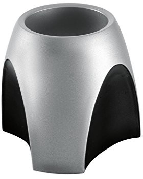HAN 2753 77, pojemnik na długopisy Delta Srebrny Edition, piękny kształt, elegancja i styl w bezpieczny sposób, wysokiej jakości, ekskluzywne Premium lakierowany, srebrny