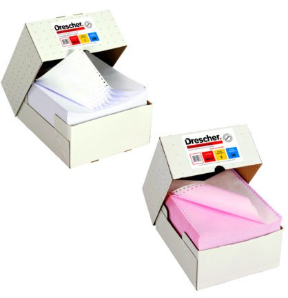 Drescher 240 1+1 12 Papier komputerowy Kolor kopia