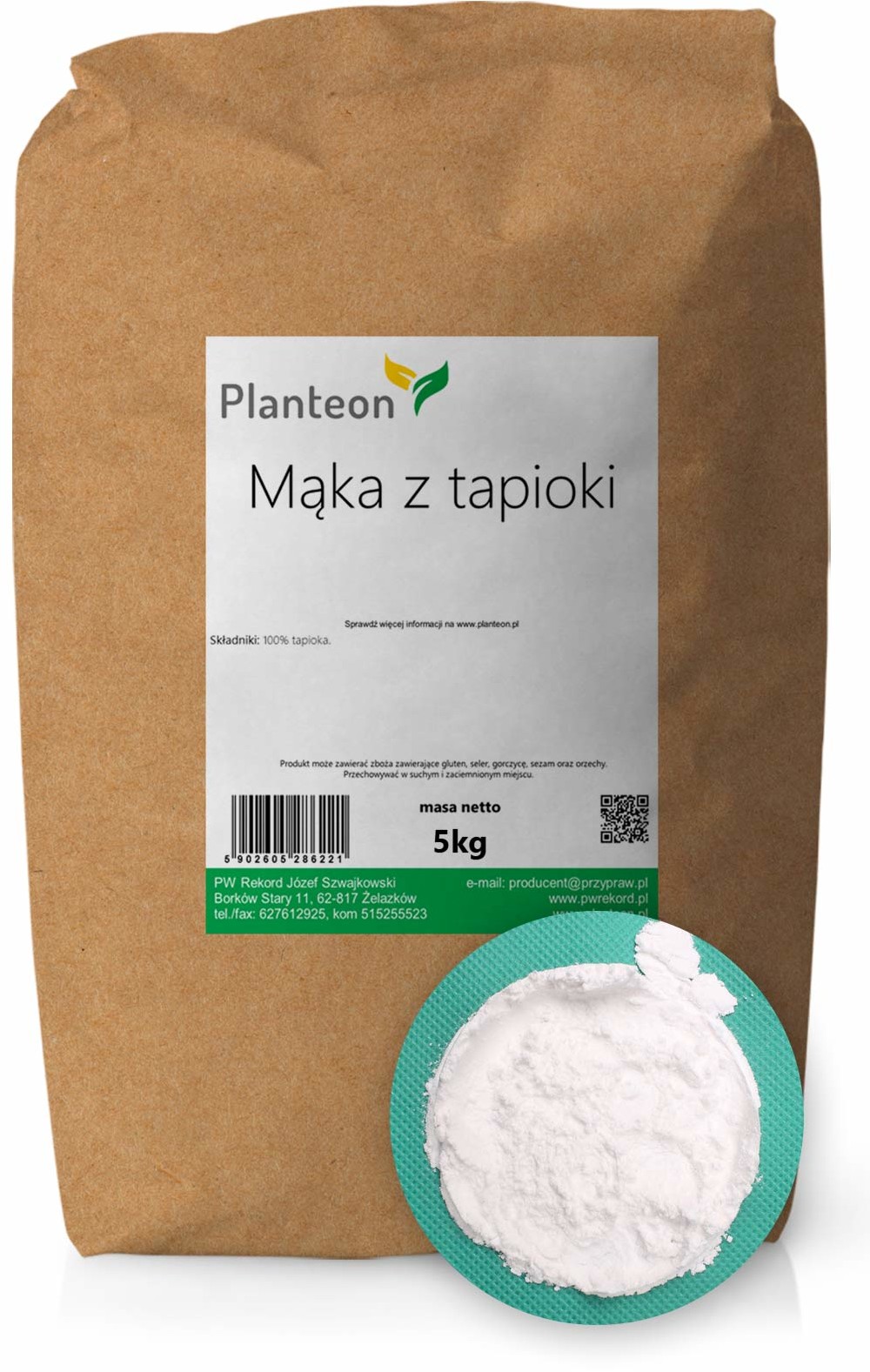 Planteon Mąka z tapioki 5kg 2-0638-02-6