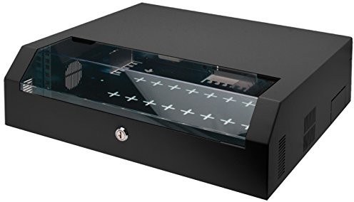 Digitus szafka ścienna 48,3 cm 19 cale Slim Line 5U montażu możliwość 2HE pionowe 3he poziome Czarny RAL 9005 DN-19 04U-PB-B