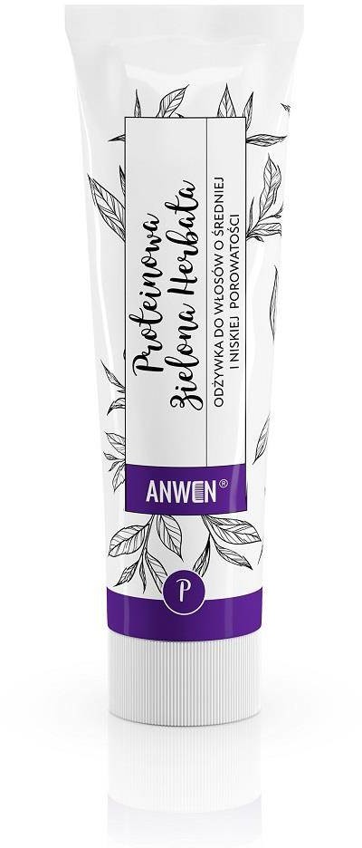 ANWEN Odżywka do włosów o średniej i niskiej porowatości Proteinowa Zielona Herbata 100ml