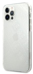 Guess Etui 3D Pattern Collection Hardcase do iPhone 12 / 12 Pro transparentne GUHCP12M3D4GTR