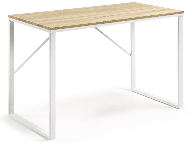 Laforma Biurko Lisbet 120 cm naturalne/białe LM-N20-01