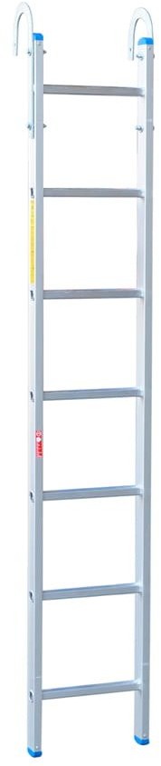 Drabex 996 99674720 Drabina aluminiowa opieralna anodowana 7 stopniowa wysokość robocza 3,50m) 74720-uniw