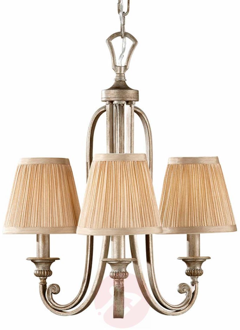 Elstead Lighting Abbey 3Lt Chandelier FE/ABBEY3 Elstead lampa wisząca abażurowa stylowa FE/ABBEY3)