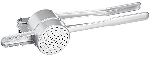 Westmark Prasa ziemniaków, z otworami specjalna końcówka do Spätzle Spätzle, takich jak, ręcznie wykonane, aluminiowy odlew ciśnieniowy, długość: 41 cm, książka kucharska Spätzle Chef, srebrny, 612022 61202260