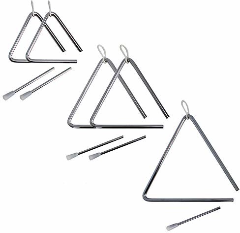 A-Star A-Star średni tradycyjny metalowy trójkąt z metalowym ubijaczem - 5 szt. mieszanych AP6205PK