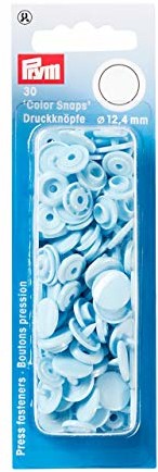 Prym 393120 Color Snaps zatrzaski około 12,4 MM jasnoniebieska, 30 sztuki * * * * * * * * * * * * * * * * * * * * * Proszę zwrócić uwagę na opis produktu * * * * * * * * * * * * * * * * * * * * *