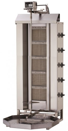 Resto Quality Gyros opiekacz gazowy do kebaba 5 palników wsad 80kg KLG222 KLG222