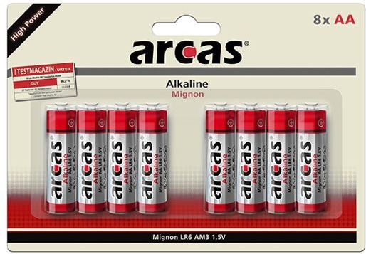 Zdjęcia - Bateria / akumulator Arcas AA/LR6, Alkaline, 8 pc(s) ...nie z tej ziemi - OFERTY z KOSMOSU