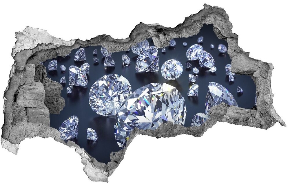Wallmuralia.pl Samoprzylepna dziura na ścianę naklejka Diamenty