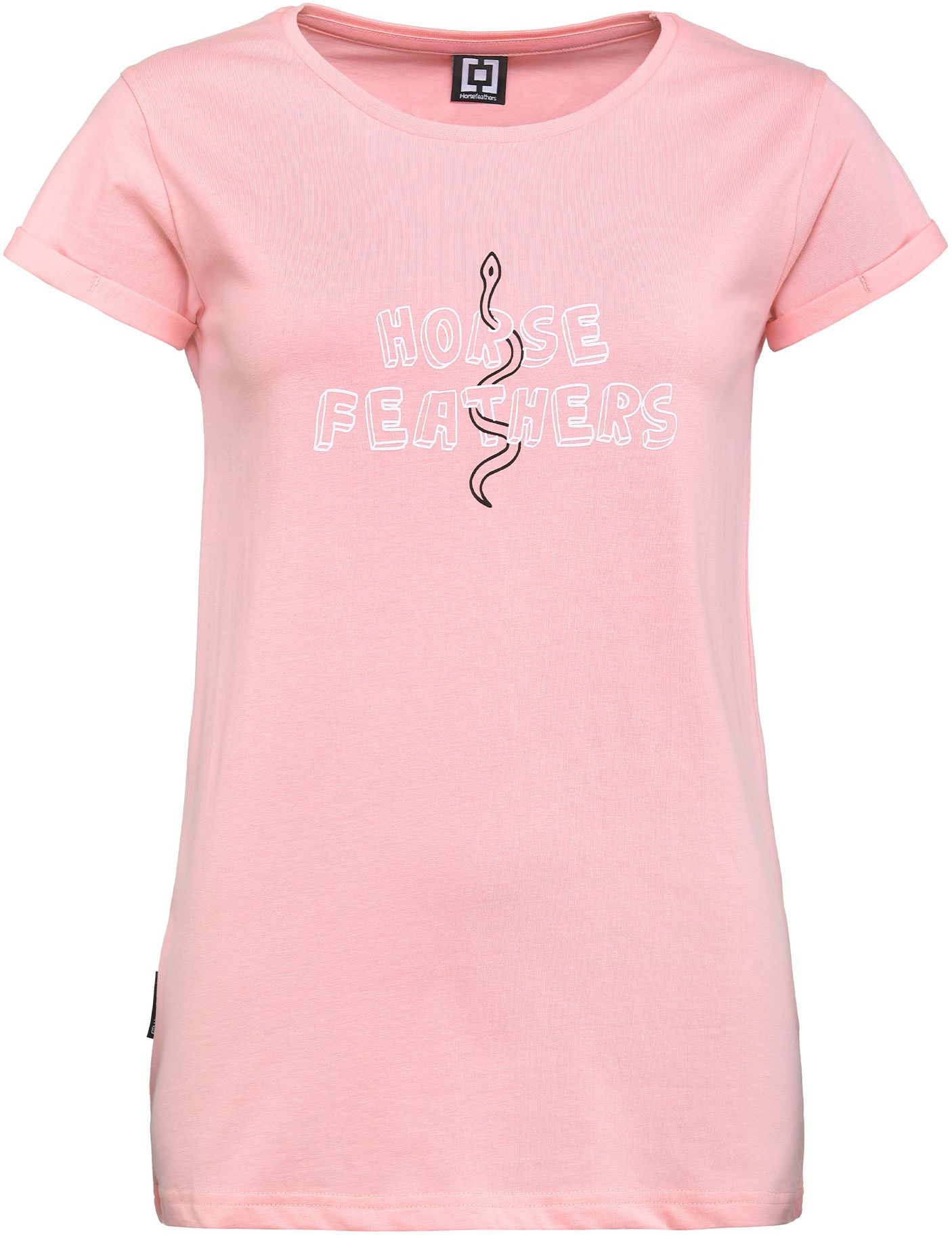 Horsefeathers t-shirt damski SNAKIE TOP Candy Pink