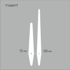 Atrix Wskazówki zegarowe białe /YT714W
