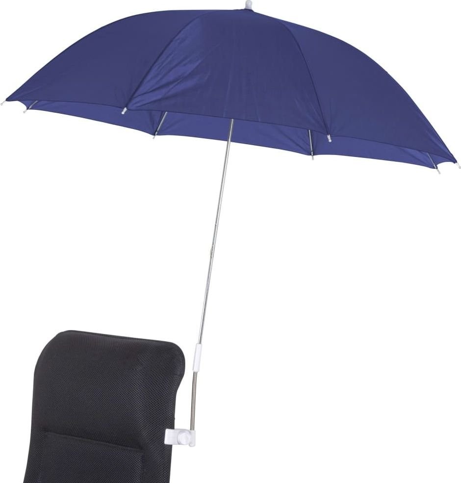 Bo-Camp Bo-Camp Parasol montowany do krzesła 106 cm niebieski 8712013072821