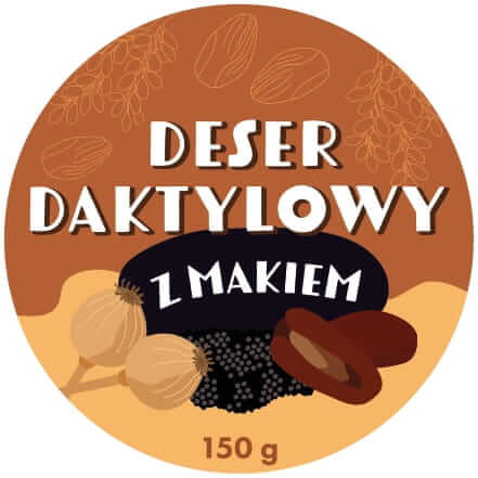 KruKam Deser daktylowy z makiem 150g