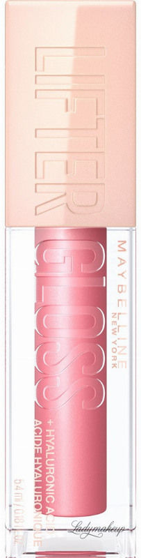 Maybelline LIFTER GLOSS + HYALURONIC ACID - Błyszczyk do ust z kwasem hialuronowym i witaminą E - 5,4 ml - 005 - PETAL MAYGYU01