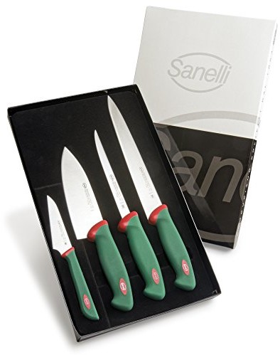 Linia sanelli Premana Professional, zestaw 4 sztuki: sushi, ze stali nierdzewnej, zielony i czerwony, 908604