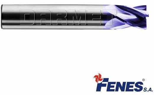 FENES Frez 3-ostrzowy ogólnego przeznaczenia, krótki DIN6527-K, VHM TiAIN - 12MM - 0641-512-910-160