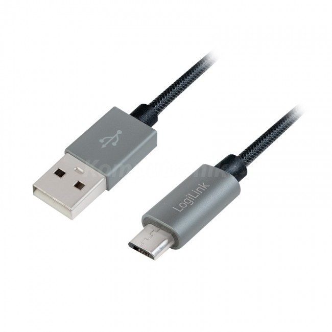 LogiLink micro USB 2.0m szary CU0134