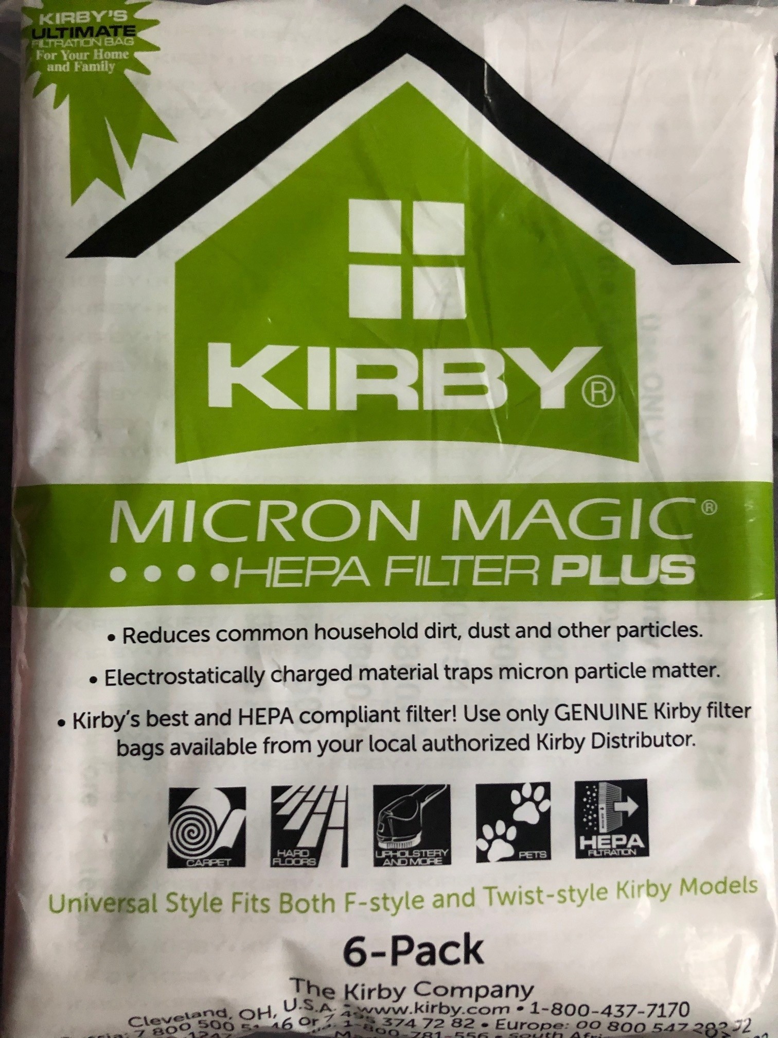 Worki Kirby Worki Micron Magic Oryginalne 6 szt