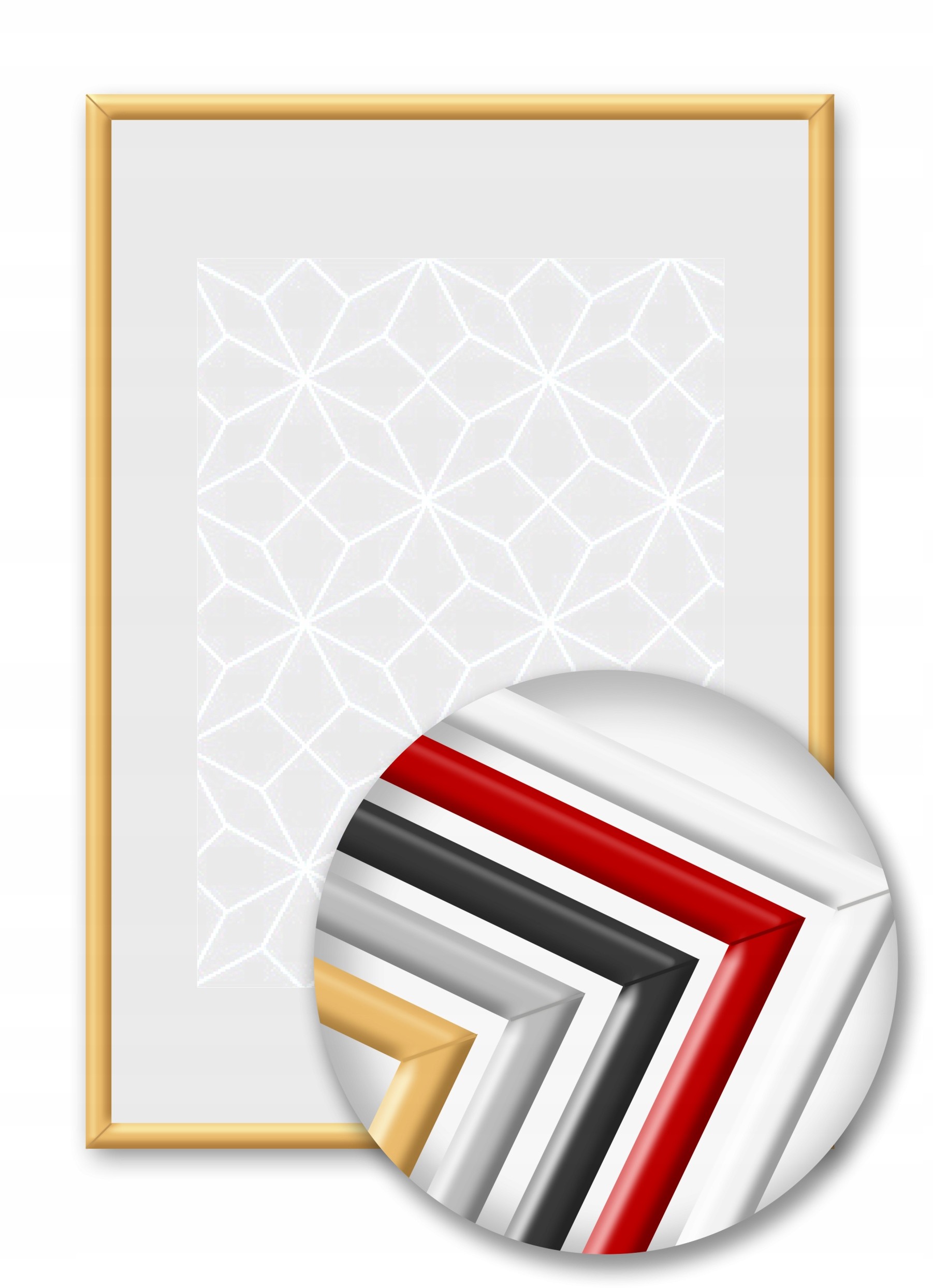 Rama Aluminiowa 116x85 cm Ramka 85x116 - 8 Kolorów