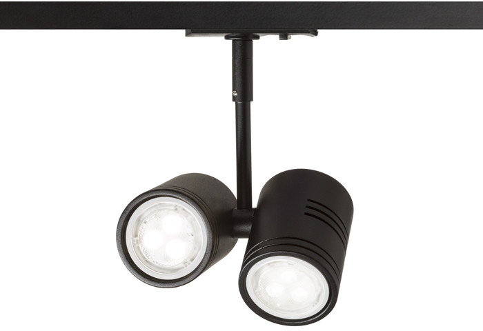 Redlux Oprawa szynowa BEEBA II do 1-faz szyny czarna 230V GU10 2x50W R12316