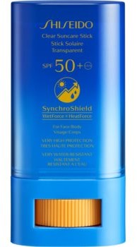 Shiseido Sun Care Clear Stick UV Protector WetForce pielęgnacja miejscowa z ochroną przeciwsłoneczną SPF 50+ 20 g