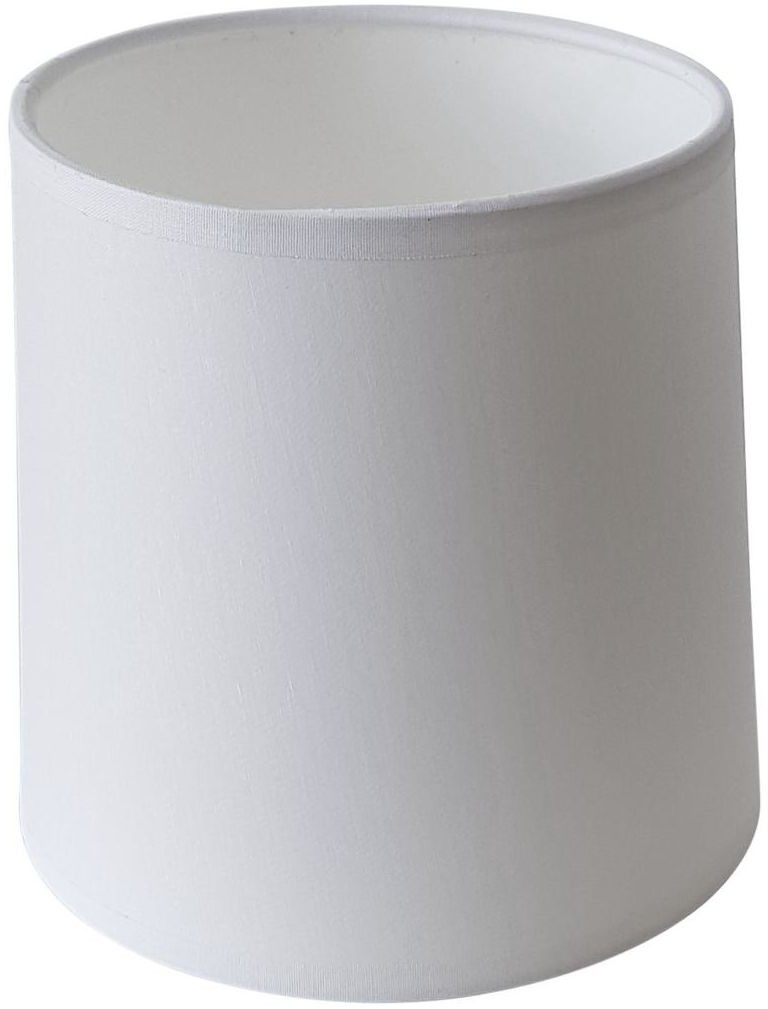 TK Lighting Abażur walec 20 x 16 cm tkanina biały E27
