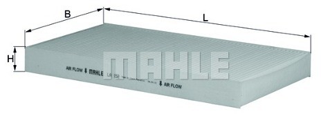 Knecht Filtr, wentylacja przestrzeni pasażerskiej LA 152