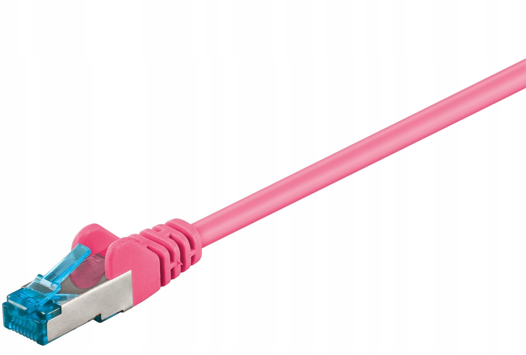 Kabel Lan Patchcord Cat 6A S/ftp różowy 0,25m