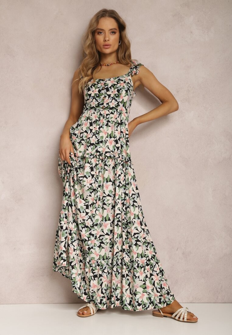 Biało-Czarna Sukienka Agarynome