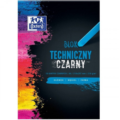 Oxford BLOK TECHNICZNY A4/10K CZARNY 0XFRD 72546 AP72539