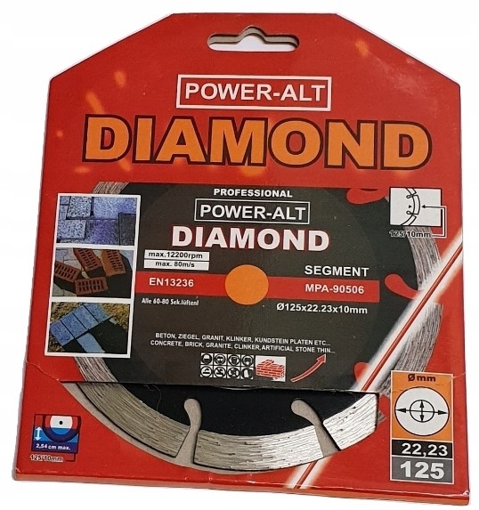 Tarcza Diamentowa Segmentowa 125mm Betonu Kostki