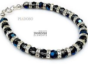 Swarovski Arande Elegancka Bransoletka Blue Night 2329571093