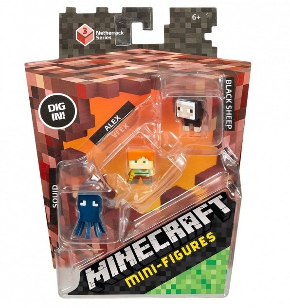 Mattel Minecraft, Seria 3, 3-pack