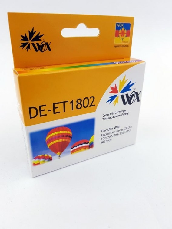 THI Tusz Cyan EPSON T1802 zamiennik C13T18024010 WOX-E1802CN