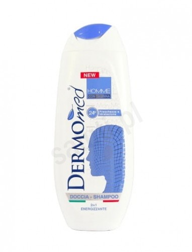 DermoMed DermoMed Homme - Żel pod prysznic i szampon dla mężczyzn z tauryną 2w1 (250 ml) 893C-5459F_20150829102406