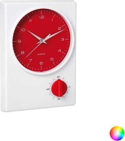 Bigbuy Home Zegar ścienny z timerem 1 h Czerwony 144290 S1404698