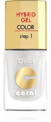 Delia Cosmetics Coral Hybrid Gel Lakier do paznokci nr 32 Biały perłowy 11ml Cosmetics