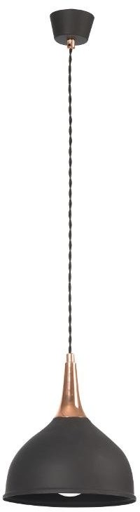 Lampex Lampa wisząca Niko, czarna, 40 W, 80x22 cm