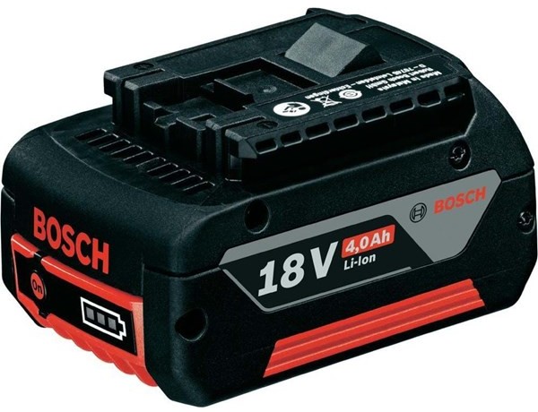 Bosch Akumulator prosty wsuwany GBA 18V 4,0Ah M-C HD, 4,0 Ah, Li Ion 2607336816