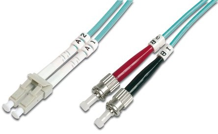 ASSMANN Digitus LWL Patch Cable LC/ST 50/125um 3 m Multimode Duplex nie zawiera halogenów z dziennika pomiarów szafka  turkus OM3 DK-2531-03/3