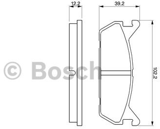 Bosch Zestaw klocków hamulcowych, hamulce tarczowe 0 986 461 146