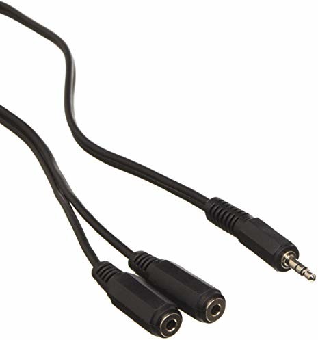 Signal Pro Pro PSG01010 wtyczka jack stereo 3,5 mm do 2 gniazd rozdzielacz słuchawek, 0,5 m, czarny AV14697