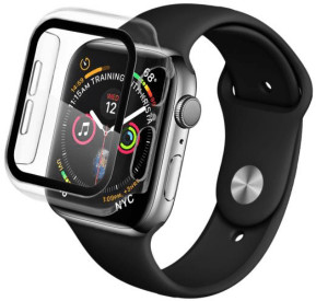 Apple Qdos Qdos Optiguard Infinity Glass - szkło ochronne z bumperem do Watch 40mm (seria 4/5/6/SE) QD-AW403821-CL