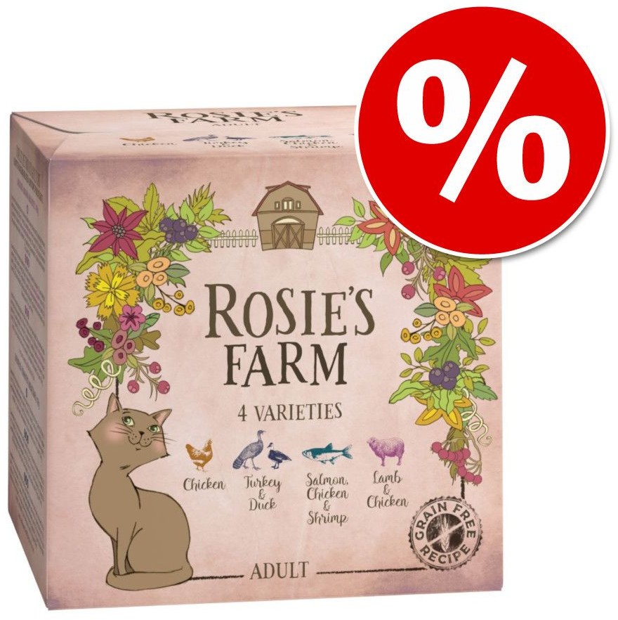Rosie's Farm Pakiet próbny Rosie's Farm Adult, 4 x 100 g - Pakiet próbny (4 smaki)
